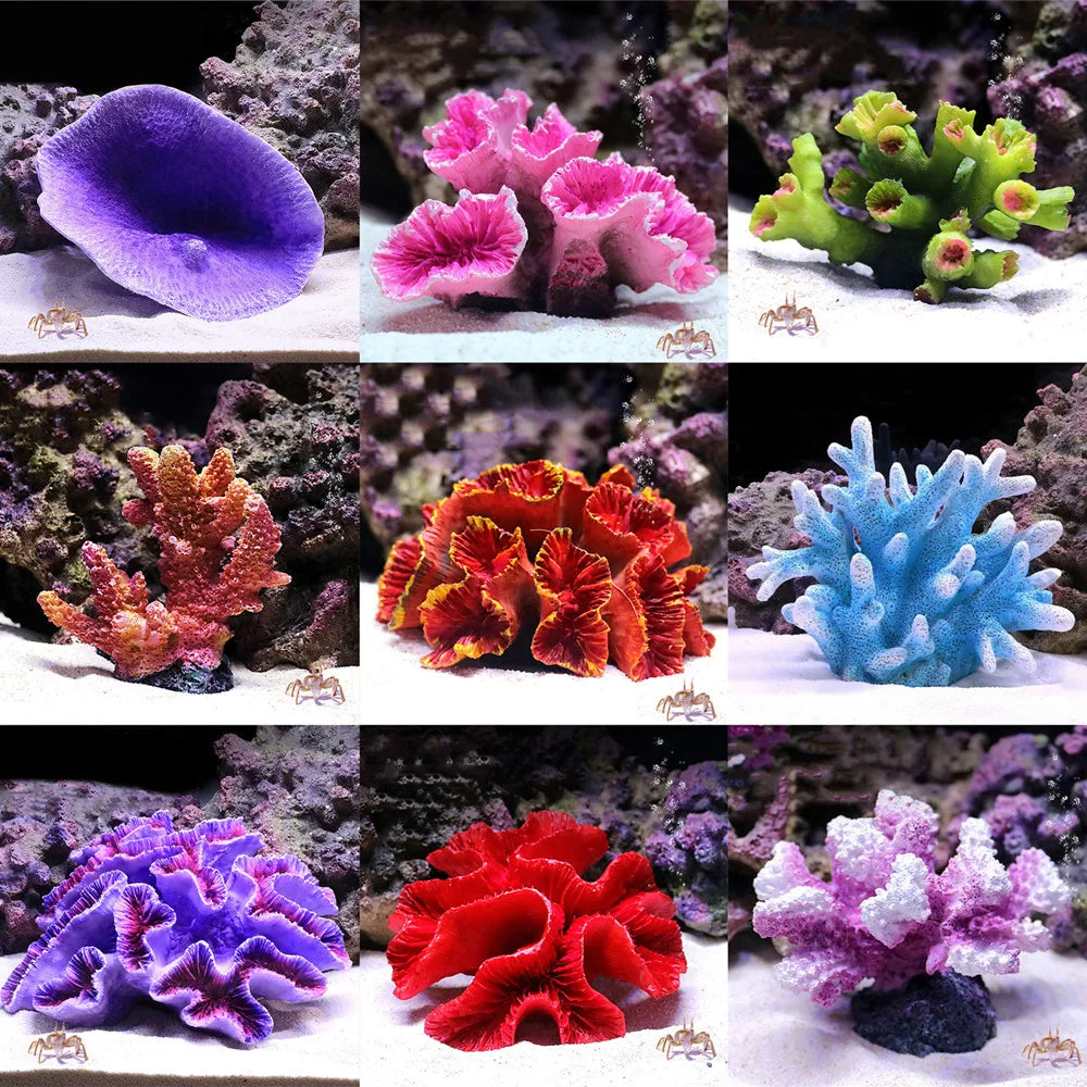 New Artificial Resin Coral Reef Aquarium