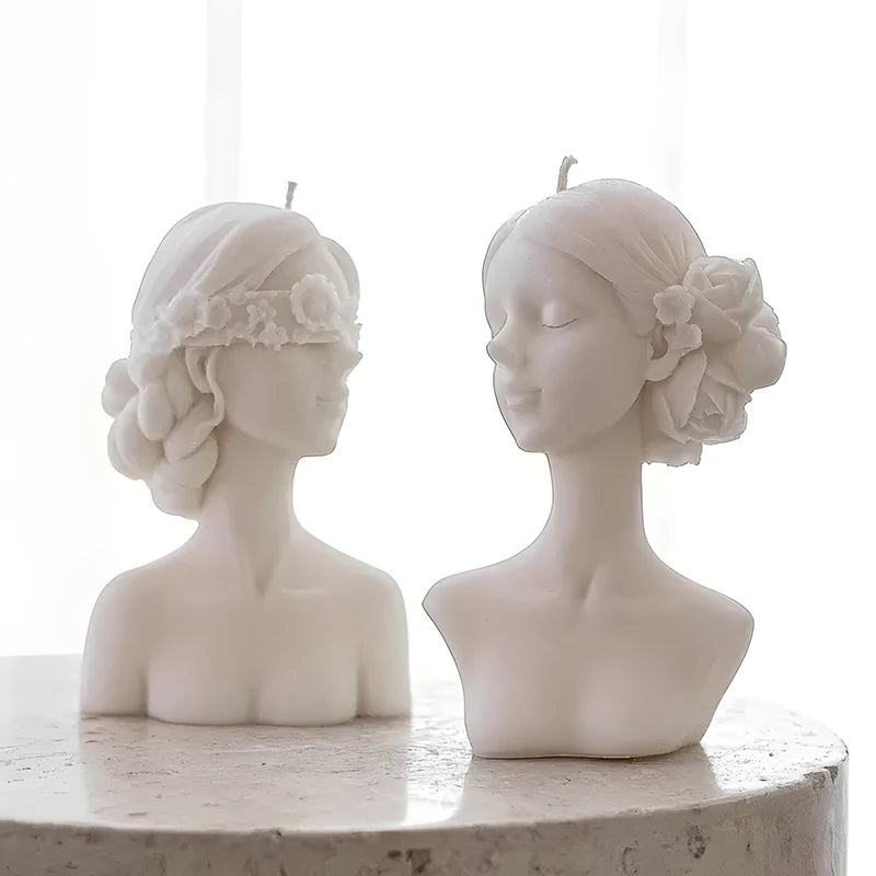 DIY 3D Ornaments Plaster Statue