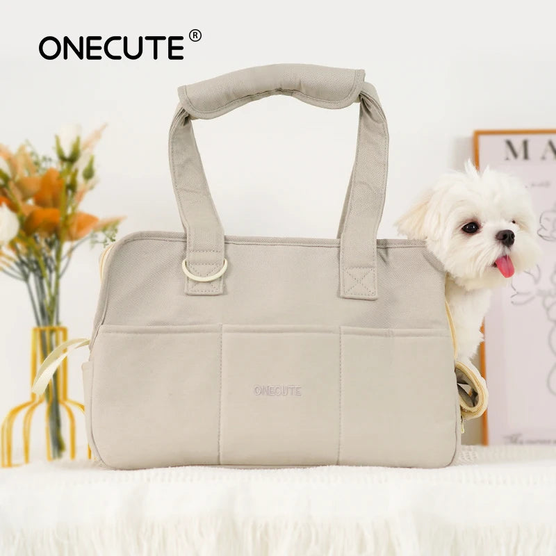 Portable Shoulder Handbag Dog