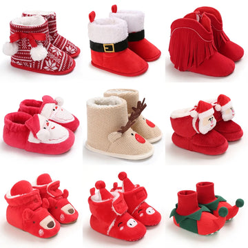 New year Christmas Newborn Baby Shoes