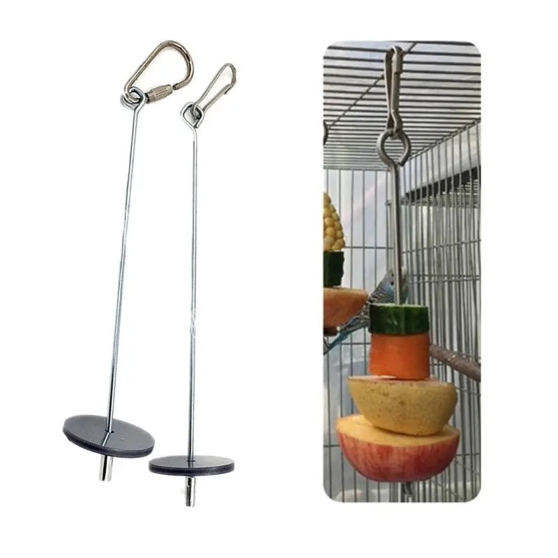 Pet Parrots Birds Food Holder Support