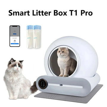 65L Automatic Intelligent Cat Litter Pan Self Cleaning